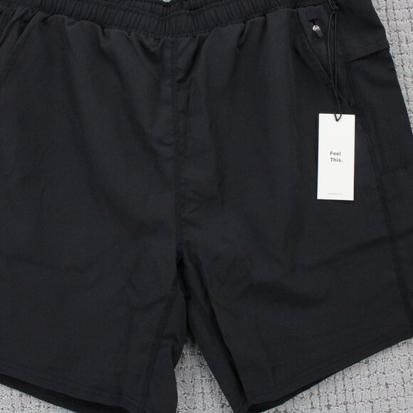 Swet Tailor Perfomance Shorts Mens Large L Black Gym Training Lightweight NWT - Picture 3 of 8